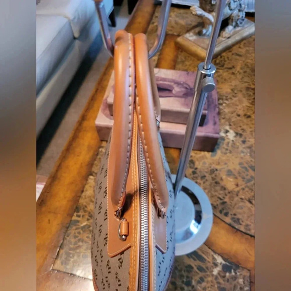 Dooney & Bourke Tan and Brown Satchel Bag - Picture 5 of 12